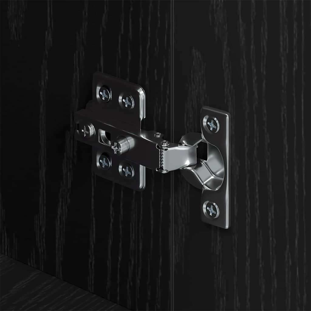 Sideboard Sort eg 34 x 90 x 80 cm Konstrueret træ