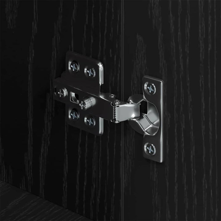 Sideboard Sort eg 34 x 90 x 80 cm Konstrueret træ