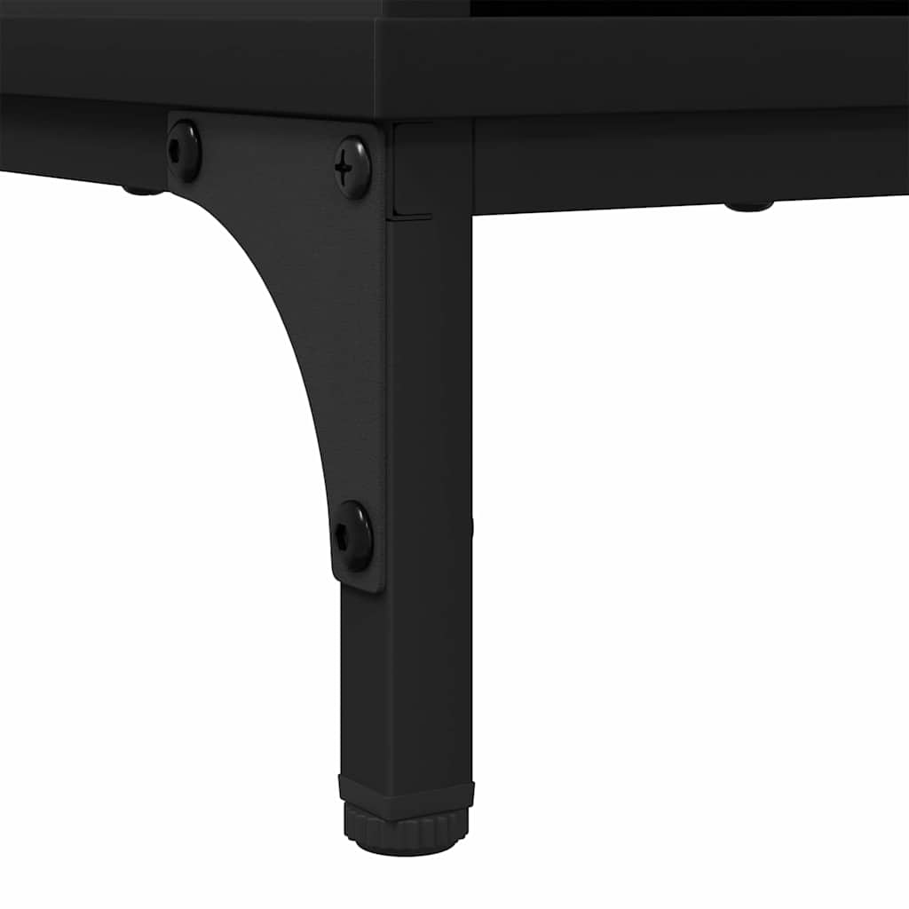 Sideboard Sort 69.5 x 33 x 82 cm Konstrueret træ