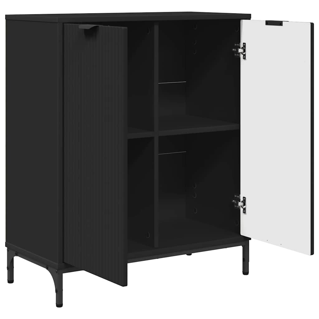 Sideboard Sort 69.5 x 33 x 82 cm Konstrueret træ