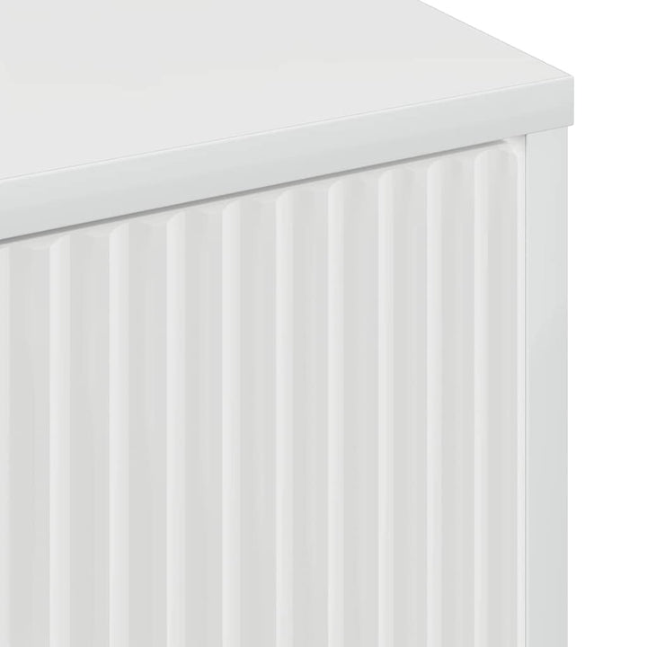 Sideboard Hvid højglans 69.5 x 33 x 82 cm Konstrueret træ