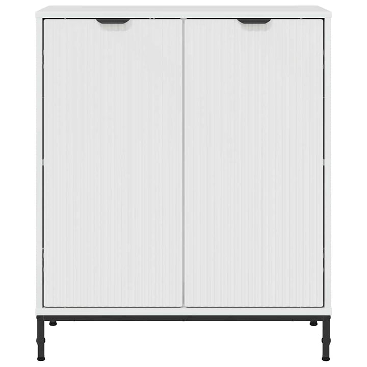 Sideboard Hvid højglans 69.5 x 33 x 82 cm Konstrueret træ