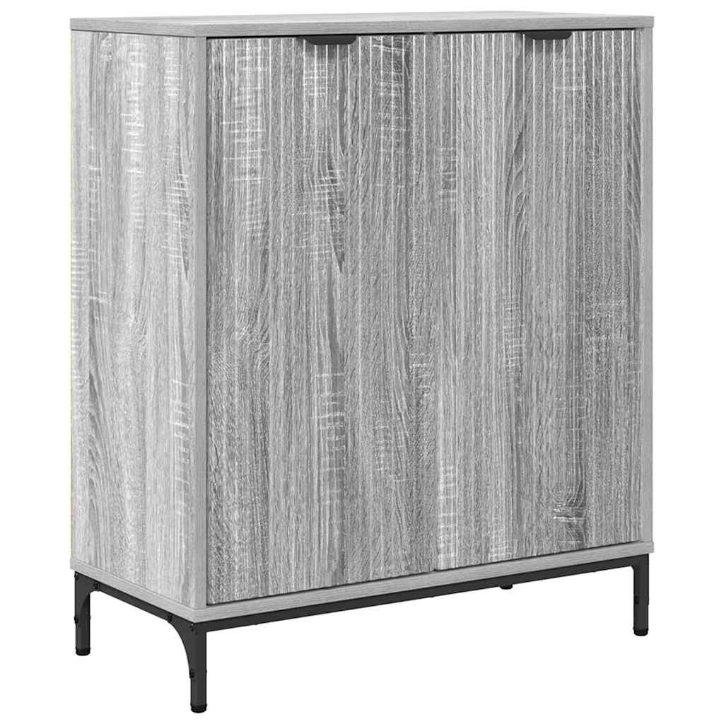 Sideboard Grå sonoma-eg 69.5 x 33 x 82 cm Konstrueret træ