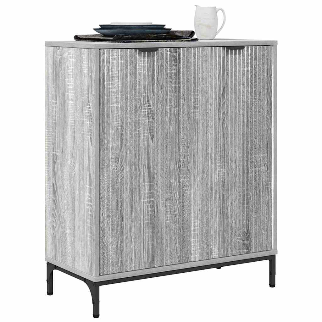 Sideboard Grå sonoma-eg 69.5 x 33 x 82 cm Konstrueret træ