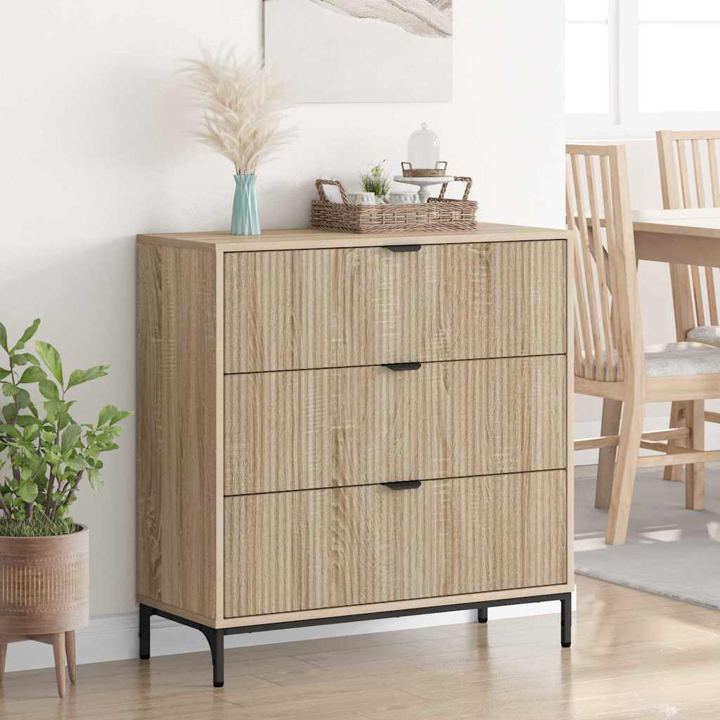 Sideboard Sonoma-eg 79,5 x 33 x 82 cm Konstrueret træ