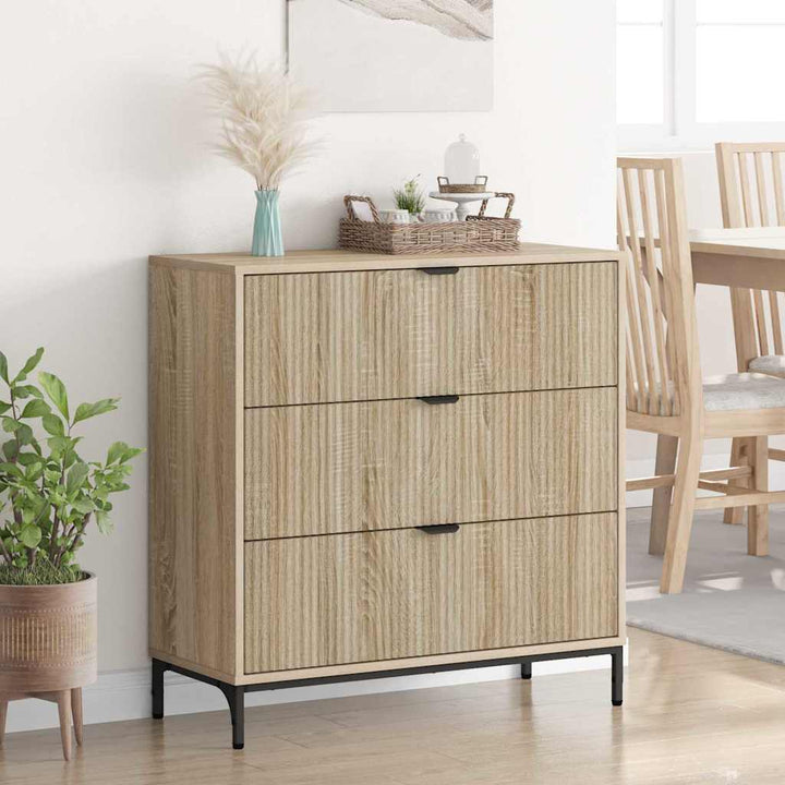 Sideboard Sonoma-eg 79,5 x 33 x 82 cm Konstrueret træ