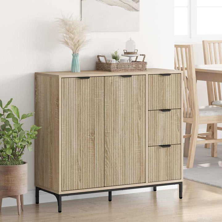 Sideboard Sonoma-eg 89.5 x 33 x 82 cm Konstrueret træ