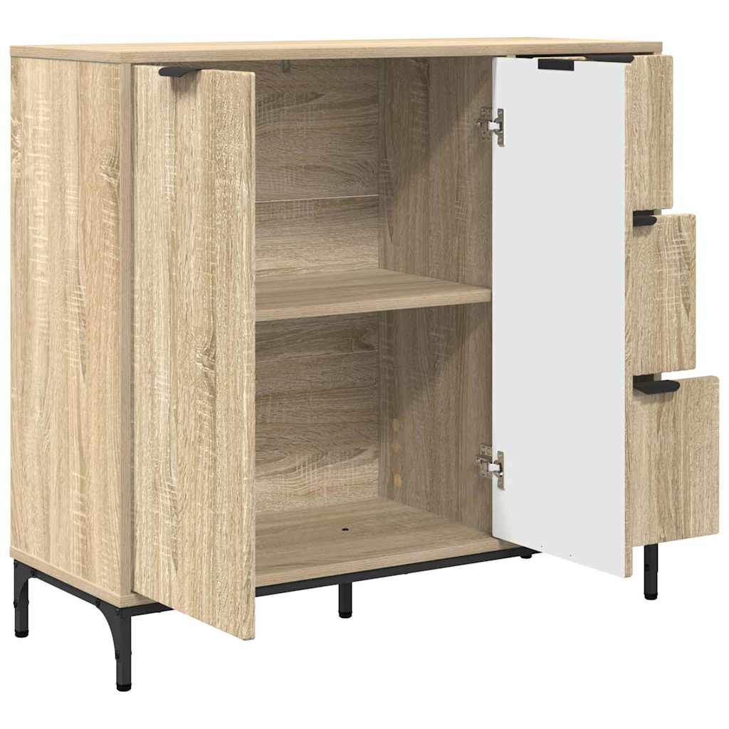 Sideboard Sonoma-eg 89.5 x 33 x 82 cm Konstrueret træ