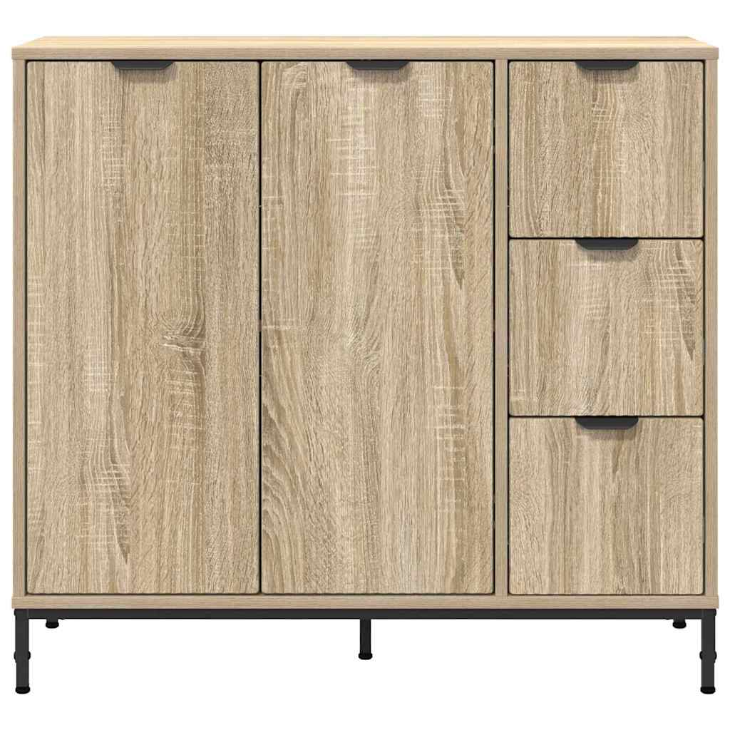 Sideboard Sonoma-eg 89.5 x 33 x 82 cm Konstrueret træ