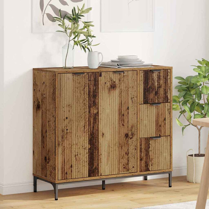 Sideboard Gammelt træ 89.5 x 33 x 82 cm Konstrueret træ