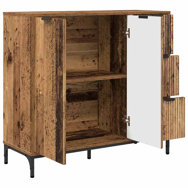 Sideboard Gammelt træ 89.5 x 33 x 82 cm Konstrueret træ