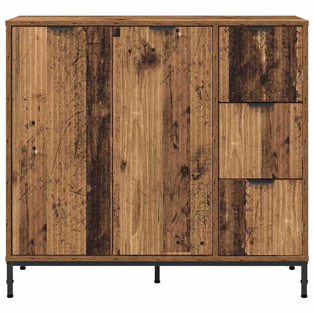 Sideboard Gammelt træ 89.5 x 33 x 82 cm Konstrueret træ