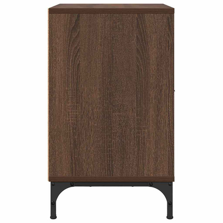 Sengeborde 2 pcs Brun eg 49 x 36 x 61 cm Konstrueret træ