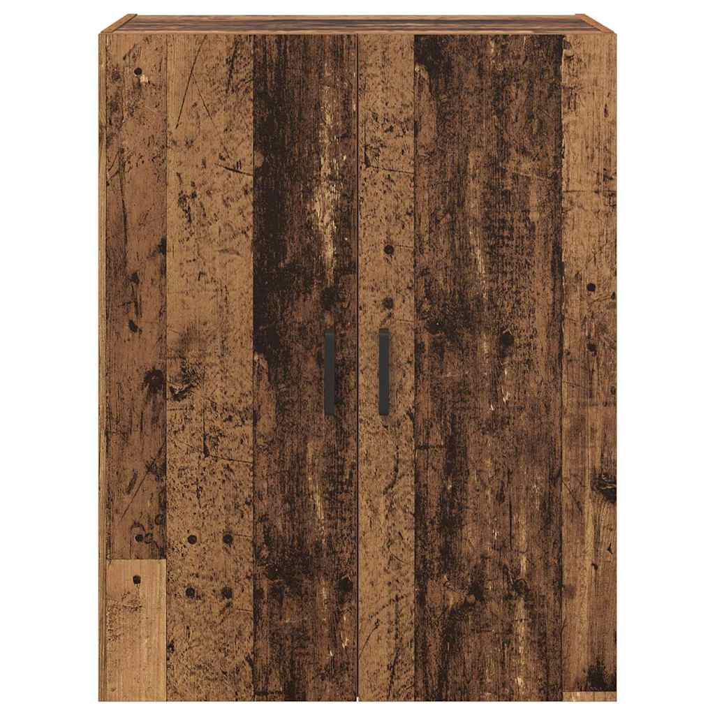 Væghængte skabe 2 pcs Gammelt træ 69.5 x 34 x 90 cm
