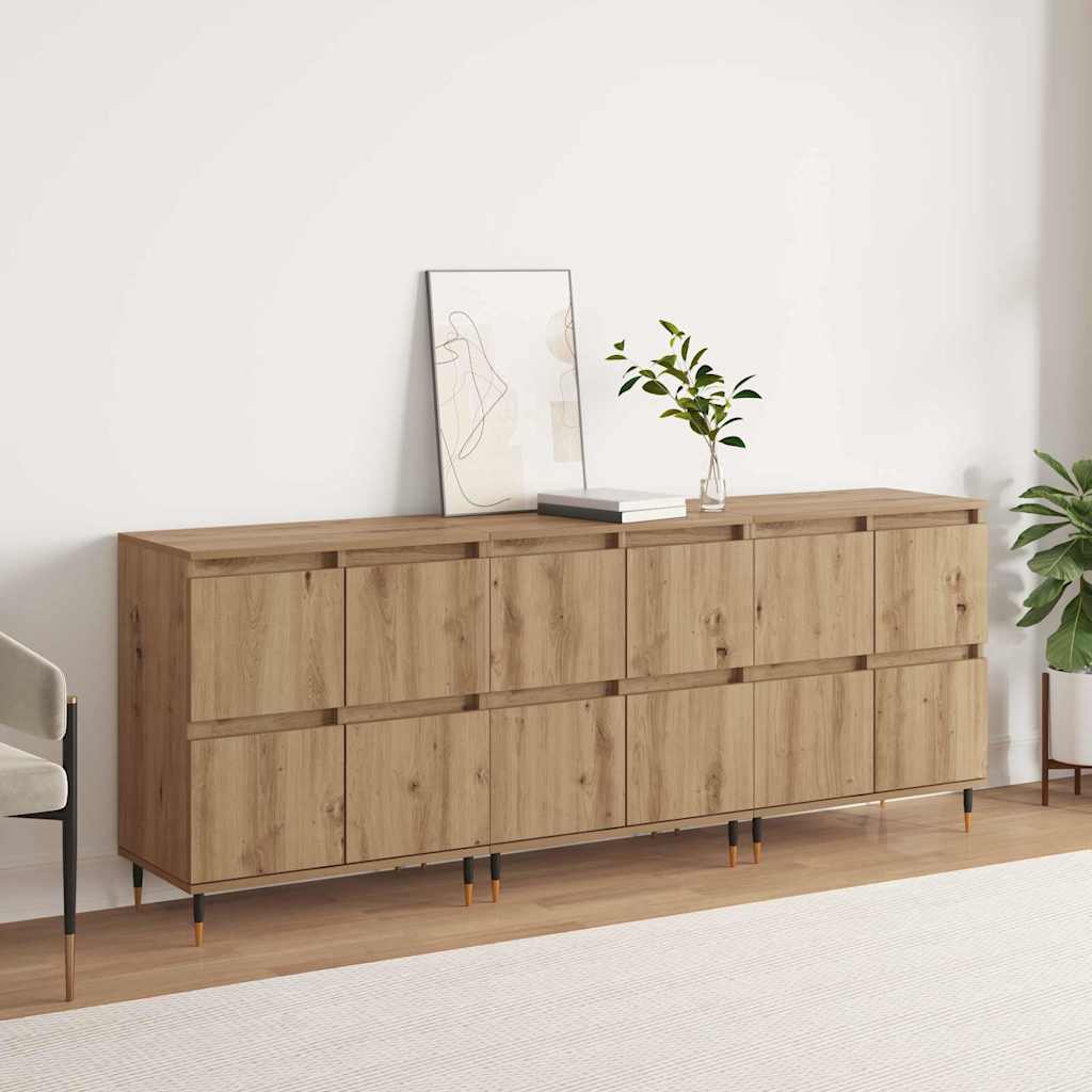 Sideboards 3 pcs artisan eg 180 x 35 x 70 cm Konstrueret træ