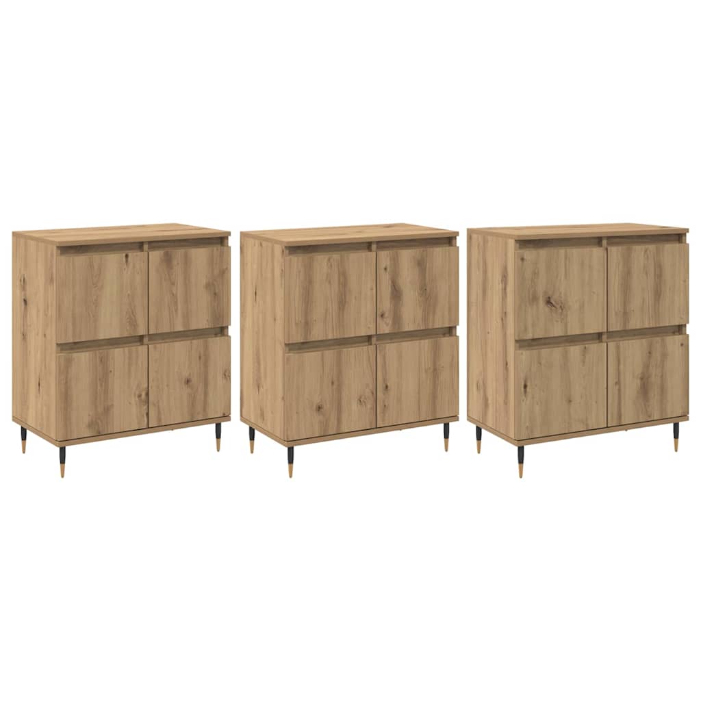 Sideboards 3 pcs artisan eg 180 x 35 x 70 cm Konstrueret træ