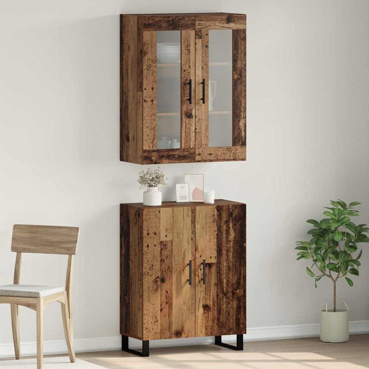 Highboard Gammelt træ 69.5 x 34 x 90 cm Konstrueret træ