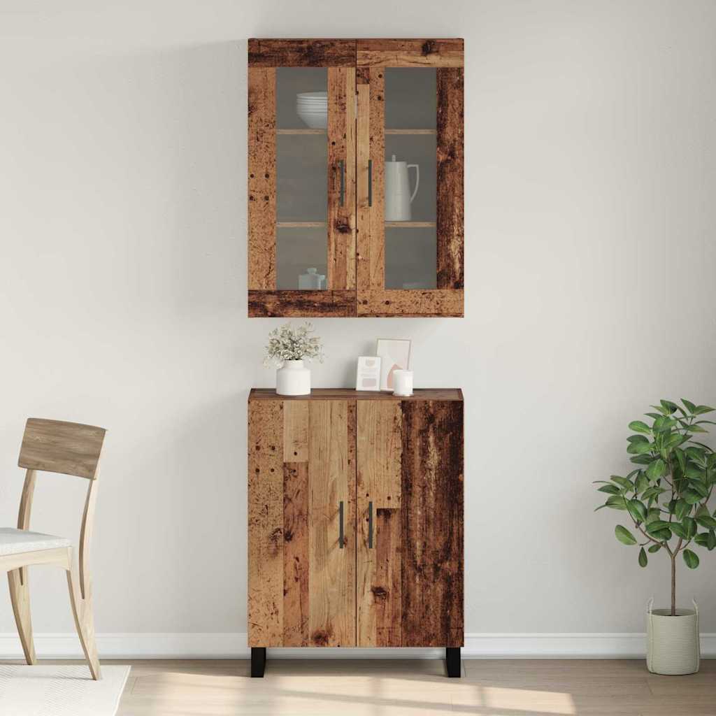 Highboard Gammelt træ 69.5 x 34 x 90 cm Konstrueret træ