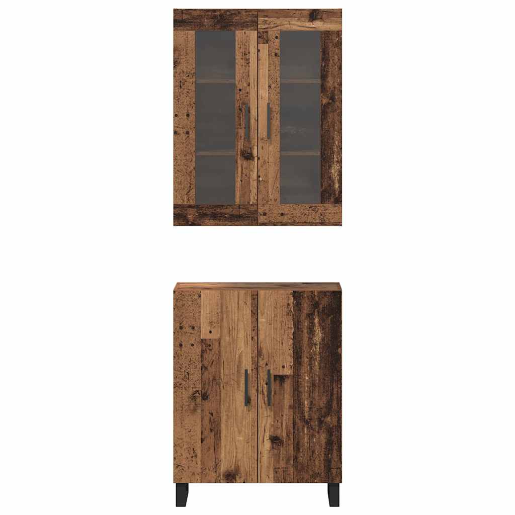 Highboard Gammelt træ 69.5 x 34 x 90 cm Konstrueret træ