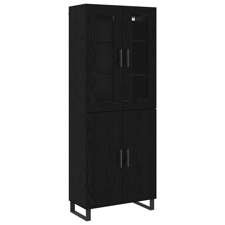 Highboard Sort eg 69.5 x 34 x 90 cm Konstrueret træ