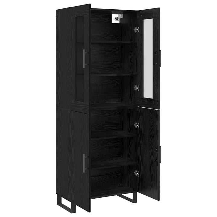 Highboard Sort eg 69.5 x 34 x 90 cm Konstrueret træ
