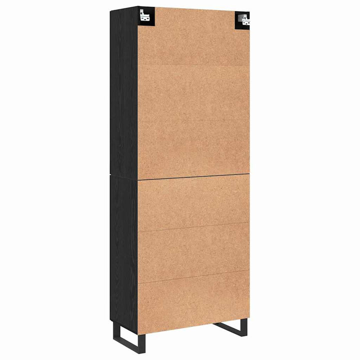 Highboard Sort eg 69.5 x 34 x 90 cm Konstrueret træ