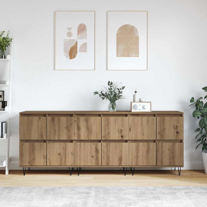 Sideboards 3 pcs artisan eg 180 x 35 x 70 cm Konstrueret træ