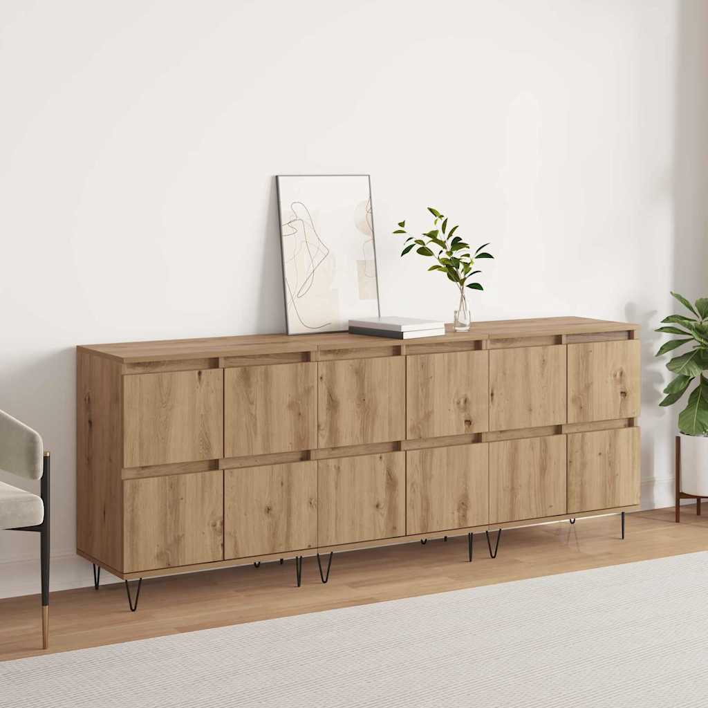 Sideboards 3 pcs artisan eg 180 x 35 x 70 cm Konstrueret træ