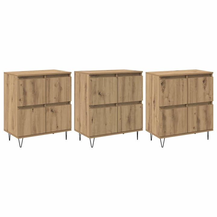 Sideboards 3 pcs artisan eg 180 x 35 x 70 cm Konstrueret træ