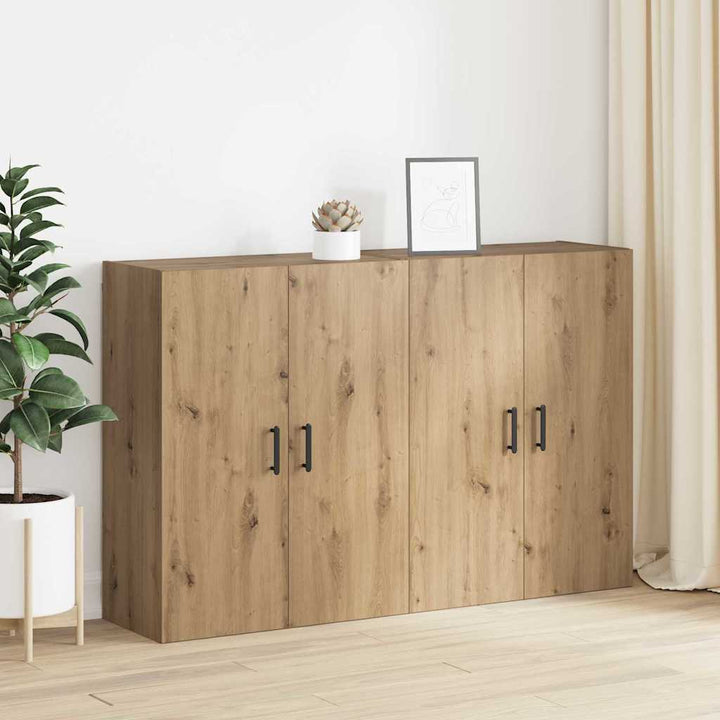 Væghængte skabe 2 pcs artisan eg 69.5 x 34 x 90 cm