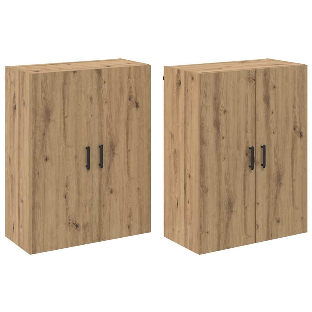 Væghængte skabe 2 pcs artisan eg 69.5 x 34 x 90 cm