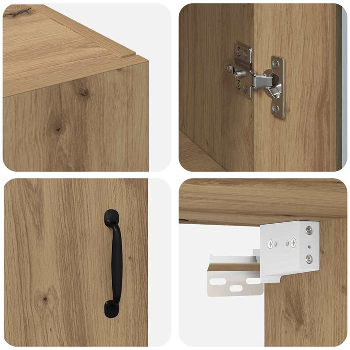 Væghængte skabe 2 pcs artisan eg 69.5 x 34 x 90 cm