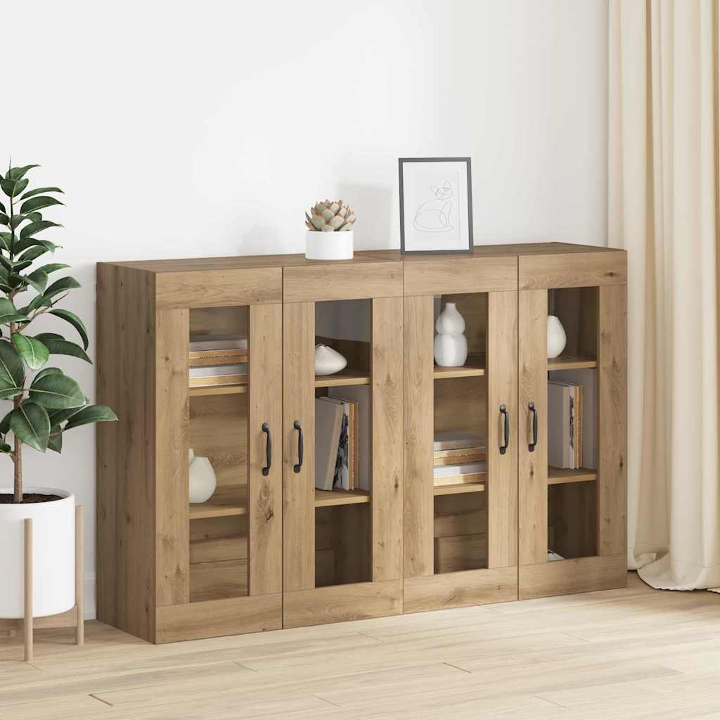 Væghængte skabe 2 pcs artisan eg 69.5 x 34 x 90 cm