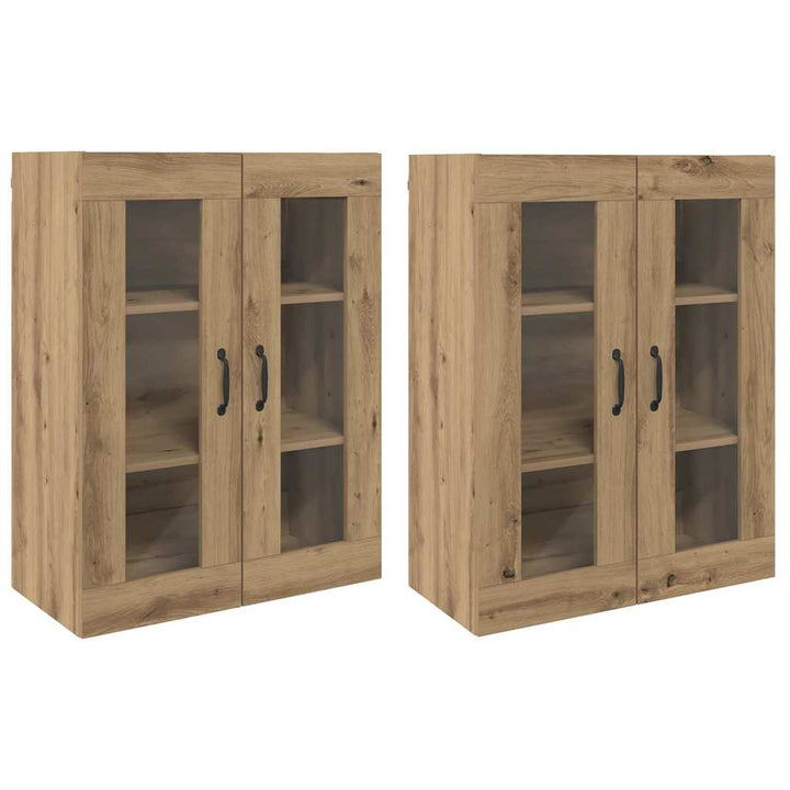 Væghængte skabe 2 pcs artisan eg 69.5 x 34 x 90 cm