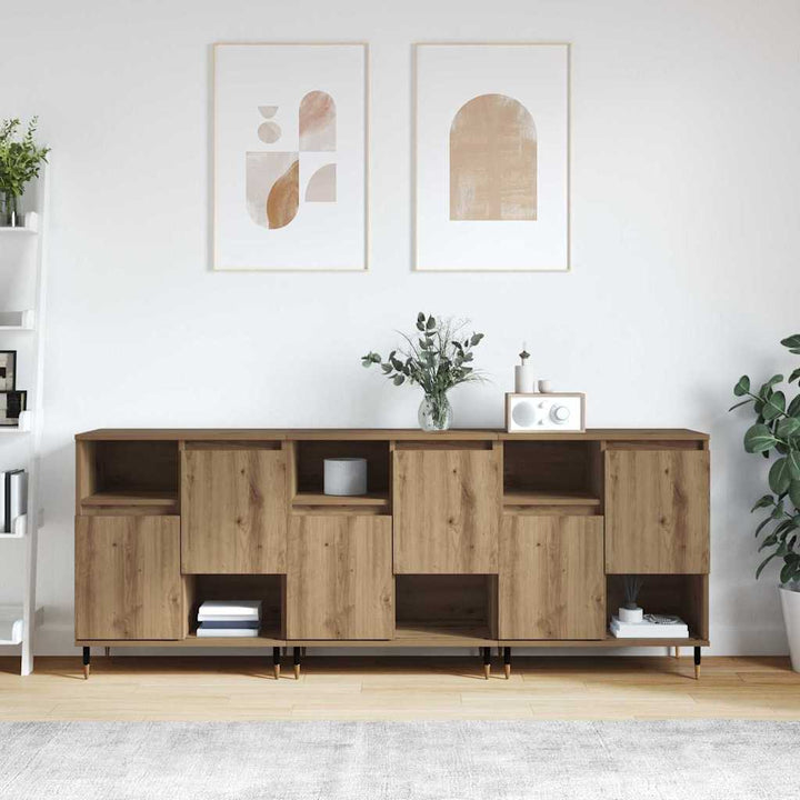 Sideboards 3 pcs artisan eg 180 x 35 x 70 cm Konstrueret træ