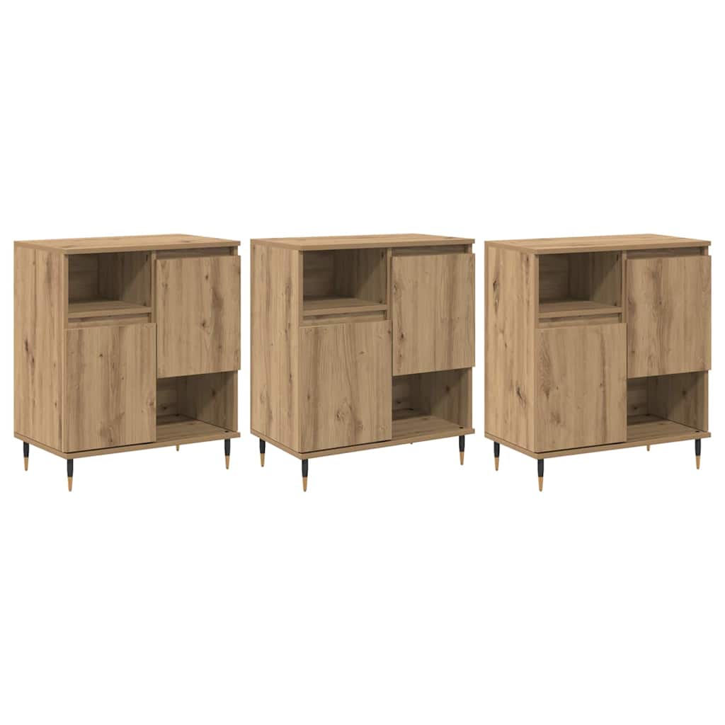 Sideboards 3 pcs artisan eg 180 x 35 x 70 cm Konstrueret træ