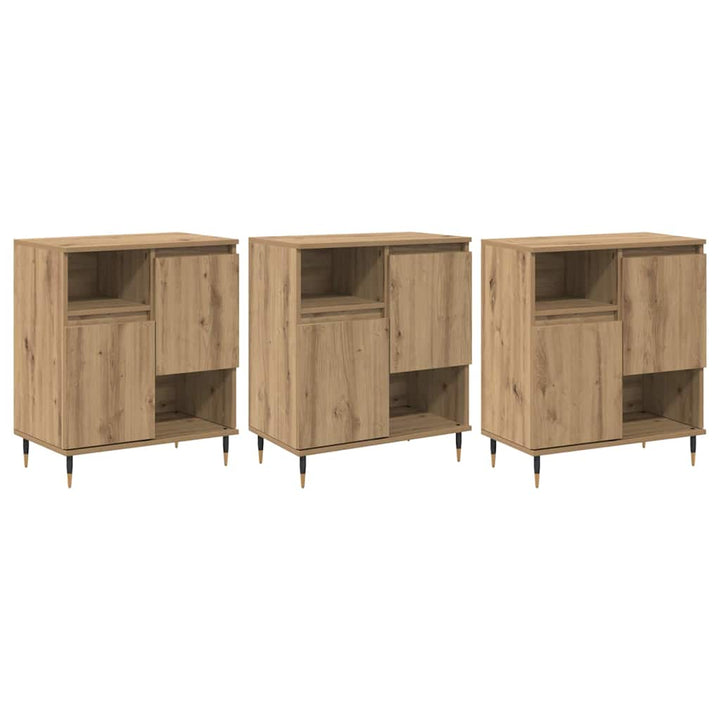 Sideboards 3 pcs artisan eg 180 x 35 x 70 cm Konstrueret træ