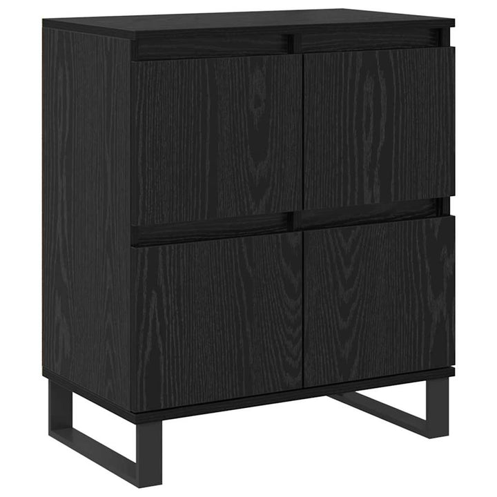 Sideboards 2 pcs Sort eg 120 x 35 x 70 cm Konstrueret træ