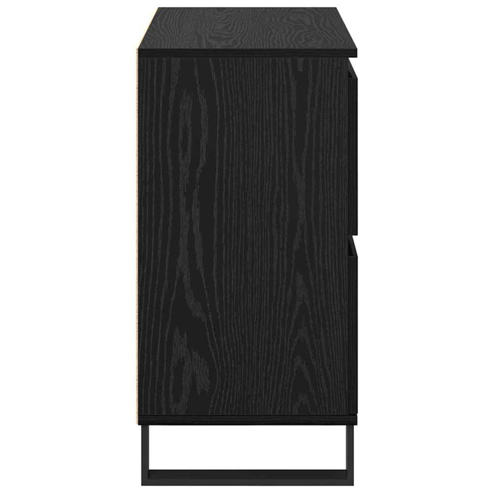 Sideboards 2 pcs Sort eg 120 x 35 x 70 cm Konstrueret træ