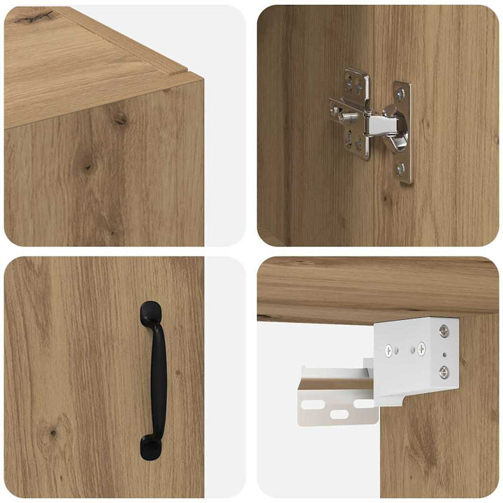 Væghængte skabe 2 pcs artisan eg 69.5 x 34 x 90 cm