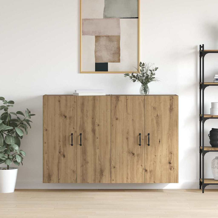 Væghængte skabe 2 pcs artisan eg 69.5 x 34 x 90 cm
