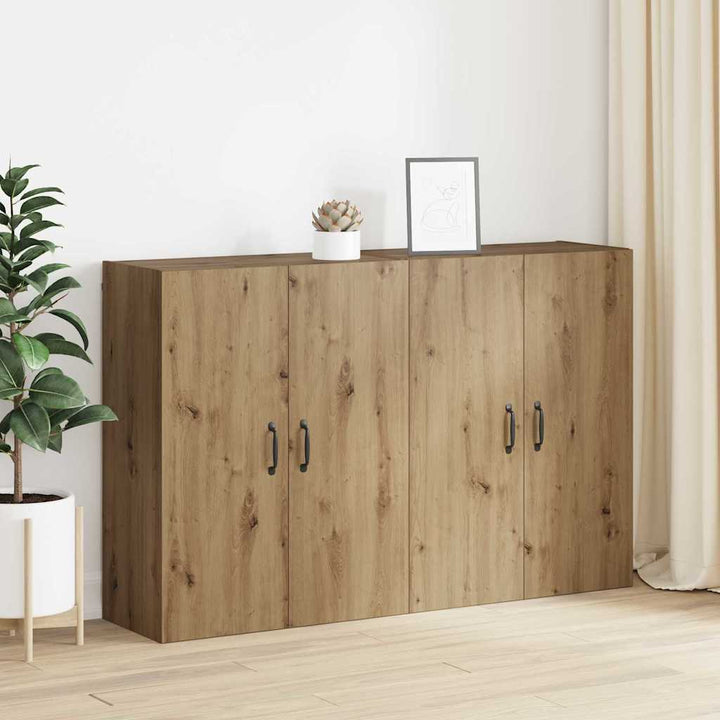 Væghængte skabe 2 pcs artisan eg 69.5 x 34 x 90 cm