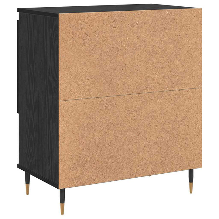 Sideboards 2 pcs Sort eg 120 x 35 x 70 cm Konstrueret træ