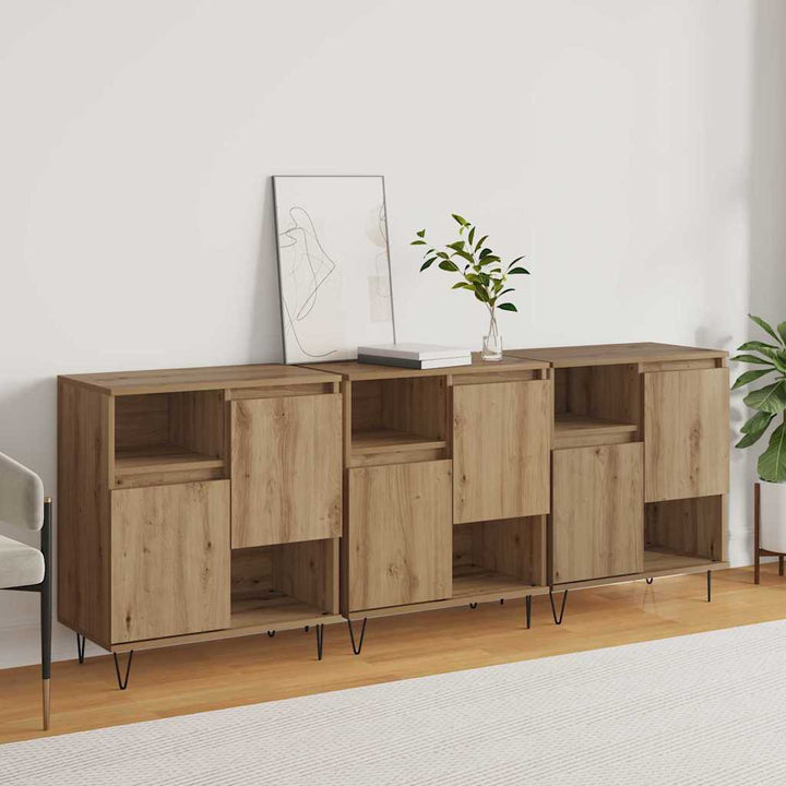 Sideboards 3 pcs artisan eg 180 x 35 x 70 cm Konstrueret træ