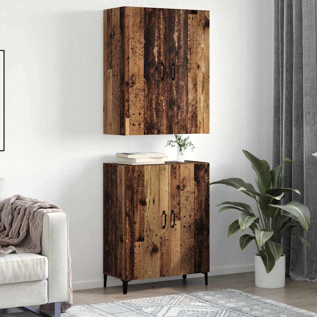Highboard Gammelt træ 69,5 x 34 x 180 cm Konstrueret træ