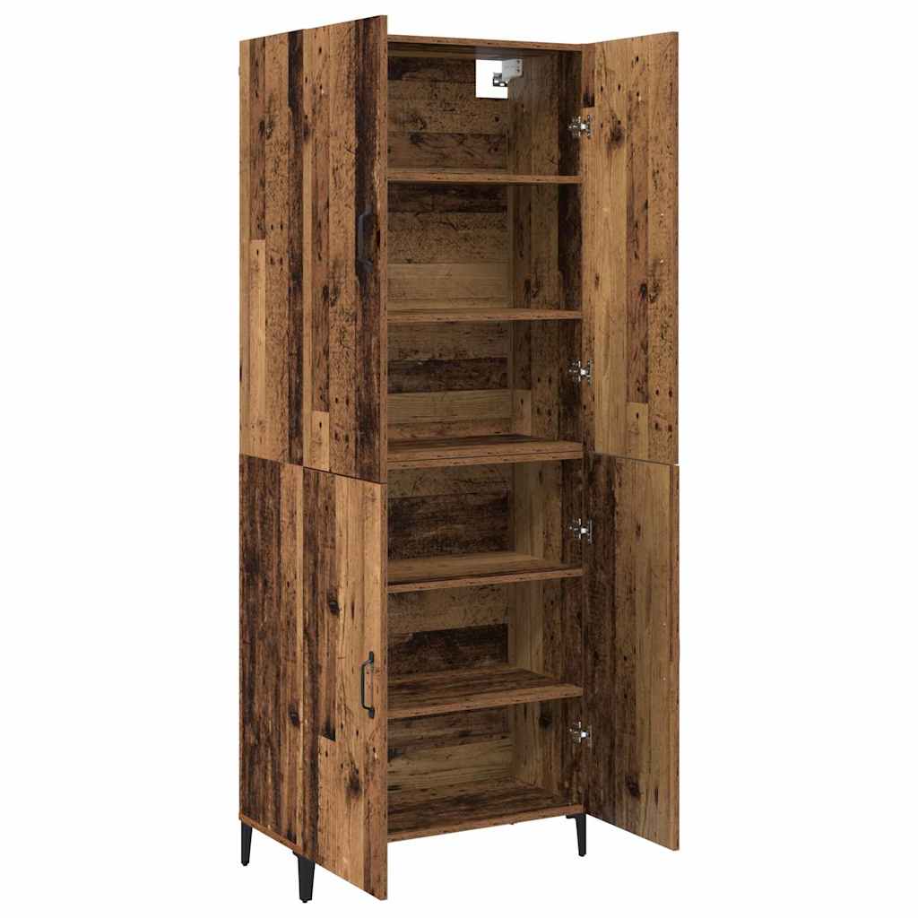 Highboard Gammelt træ 69,5 x 34 x 180 cm Konstrueret træ