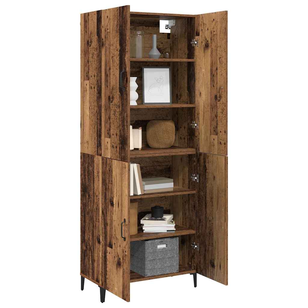 Highboard Gammelt træ 69,5 x 34 x 180 cm Konstrueret træ