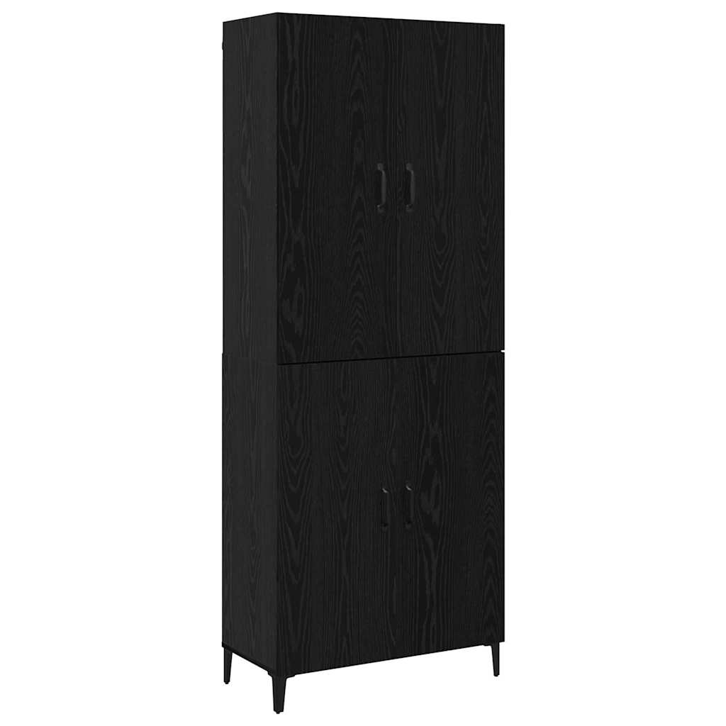 Highboard Sort eg 69,5 x 34 x 180 cm Konstrueret træ