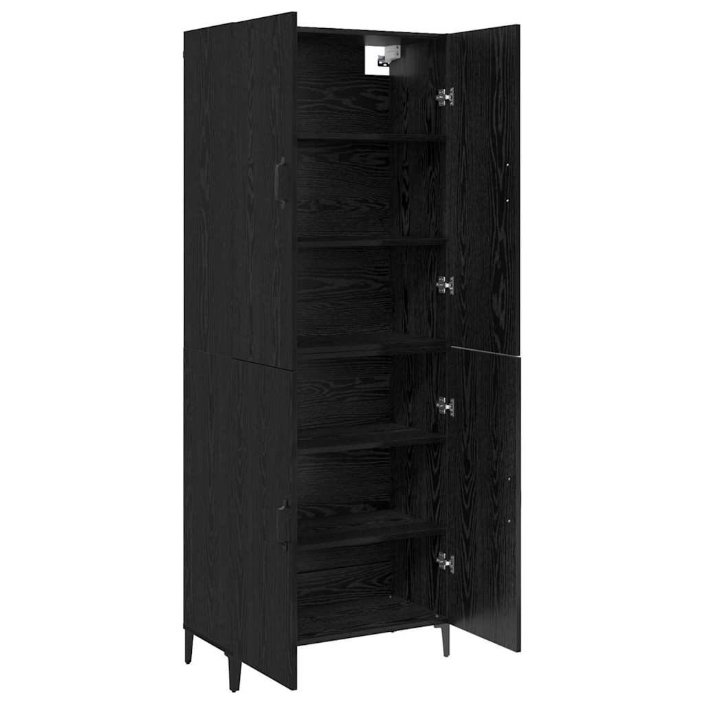 Highboard Sort eg 69,5 x 34 x 180 cm Konstrueret træ