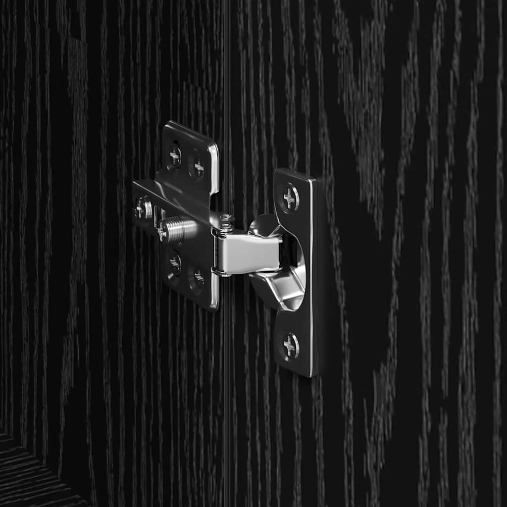 Sideboards 3 pcs Sort eg 180 x 35 x 70 cm Konstrueret træ